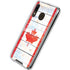 Canada Flag Light Wood Galaxy A30 Clear Case